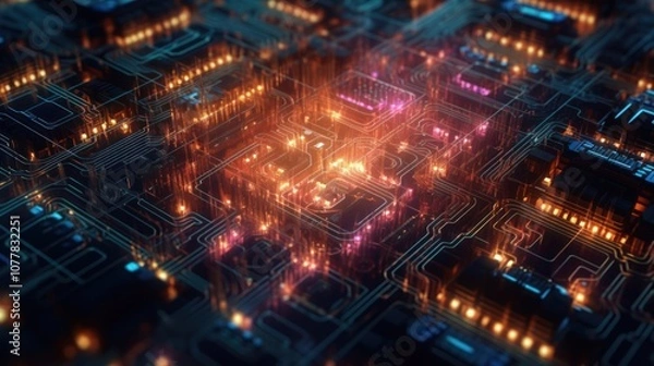Obraz Circuitry Abstract