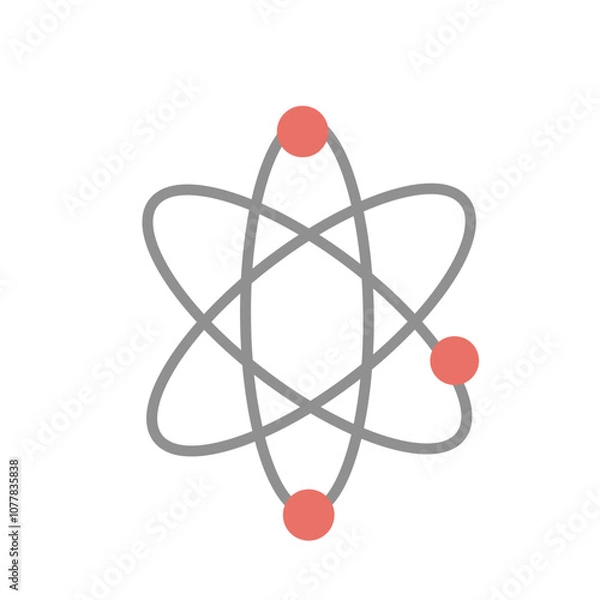 Obraz Atom Molecule logo vector