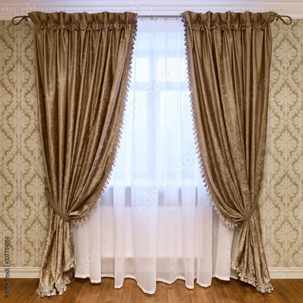 Obraz window decoration curtains