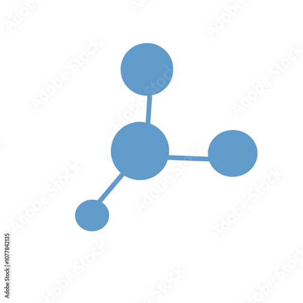 Fototapeta Blue Molecule Icon
