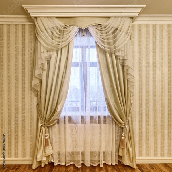 Obraz window decoration curtains