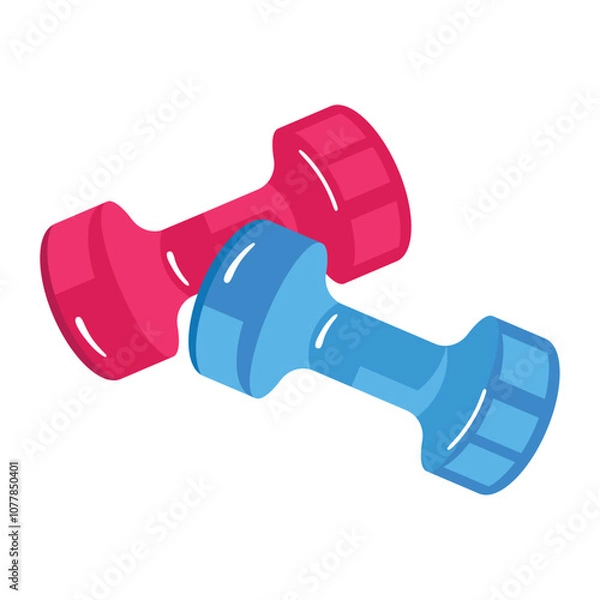 Fototapeta gym training dumbbell