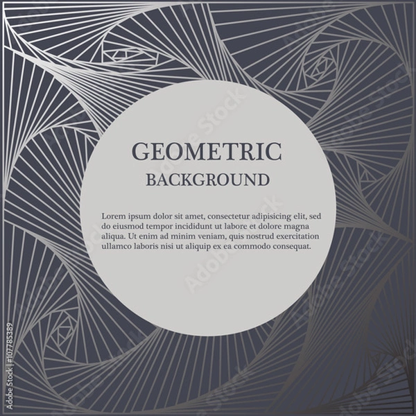 Obraz Metallic geometric background.