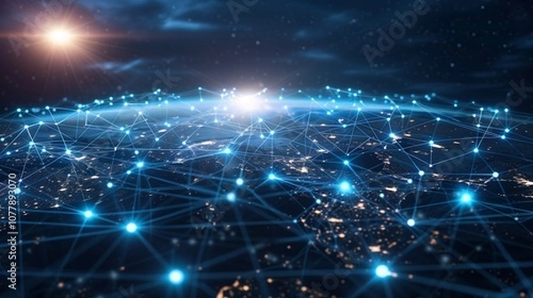 Fototapeta 5Ginternettechnology,redwavestechnology,buildingtechnology,digitaltechnology,bluewavestechnology,