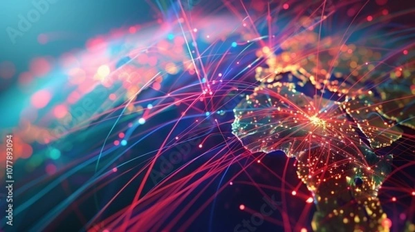 Fototapeta 5Ginternettechnology,redwavestechnology,buildingtechnology,digitaltechnology,bluewavestechnology,