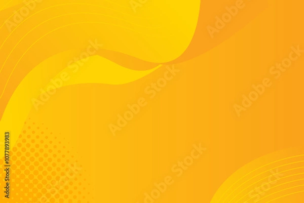 Obraz template banner yellow abstract