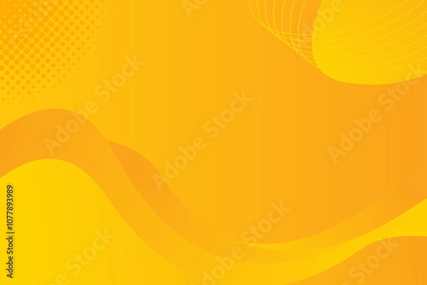 Obraz a yellow abstract background template