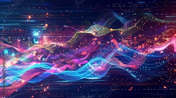 Fototapeta 5Ginternettechnology,redwavestechnology,buildingtechnology,digitaltechnology,bluewavestechnology,