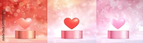 Fototapeta 3 vector product designs for valentine's day