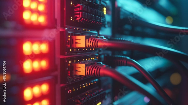 Fototapeta ネットワーク・ケーブル