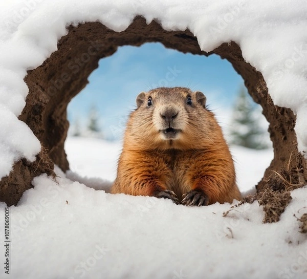 Fototapeta Happy Groundhog day