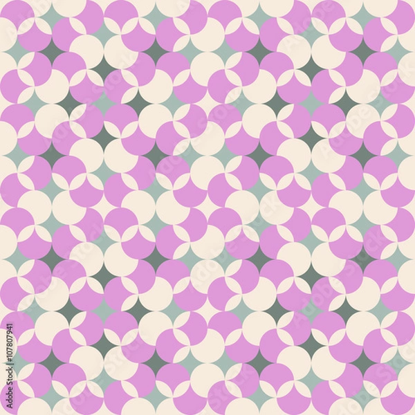 Fototapeta abstract seamless retro geometric pattern illustration