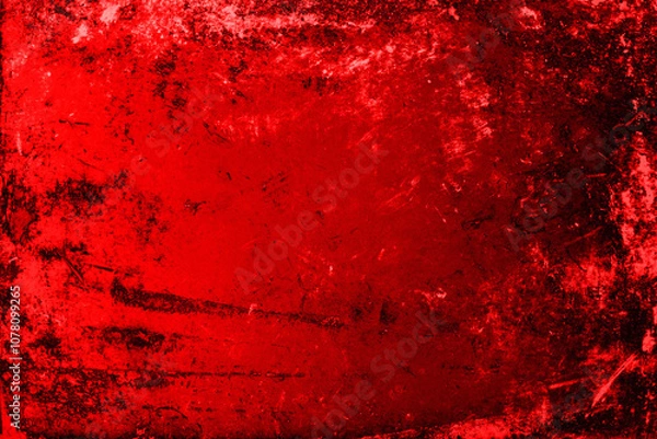Obraz ホラーなグランジテクスチャ 赤背景
