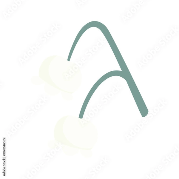 Obraz Winter Flower Vector Illustration - 04