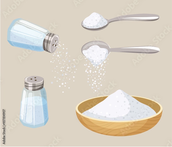Obraz Set of salt