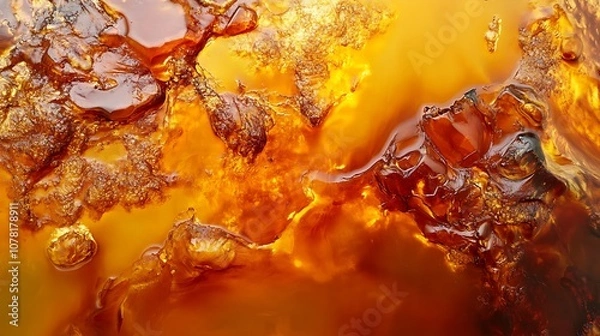 Obraz Texture of rich deep amber with satin-like finish