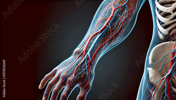 Fototapeta 腕　血管