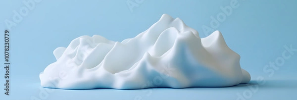 Fototapeta 3D rendering premium minimalist abstract background, plaster aromatherapy base, space, 3D, camera 4D, business, wallpaper, background, poster, advertising, promotion, base map