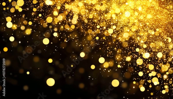 Fototapeta Enchanting Christmas and New Year's Party Background with Bokeh Effects
