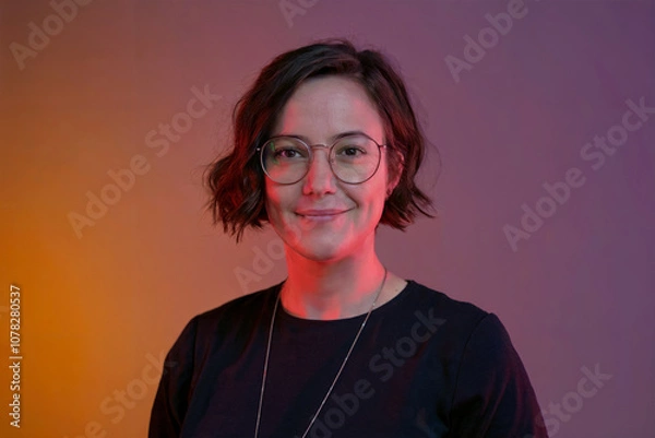 Fototapeta employee portrait gradient background