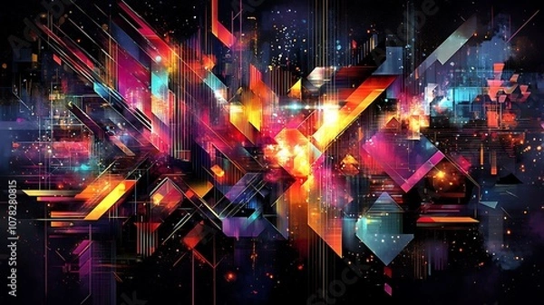 Fototapeta Explore vibrant abstract digital design artworks
