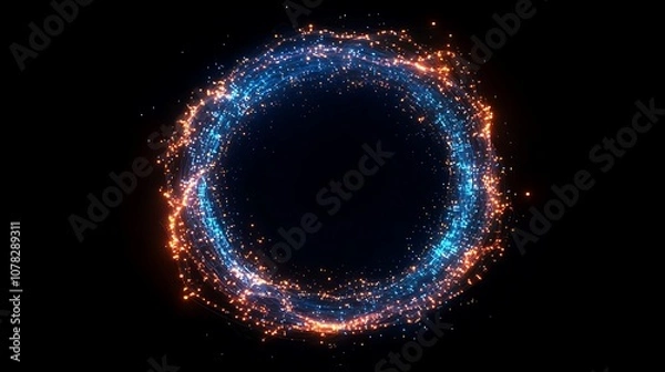 Fototapeta Glowing Circular Abstract Art