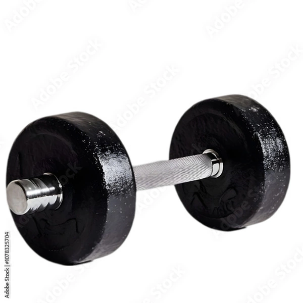 Fototapeta A dumbbell  isolated on transparent background, png.