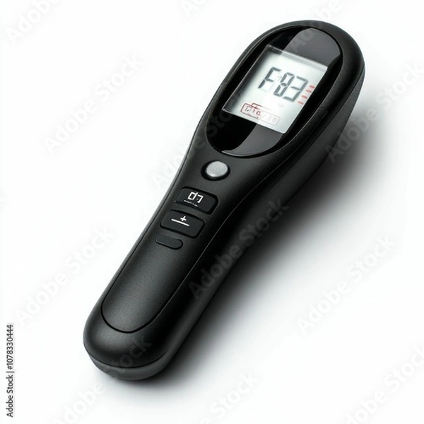 Obraz Black digital device with buttons and display.