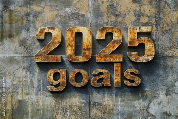 Obraz Empower Your 2025 Goals with Strength and Resilience in an Industrial Setting