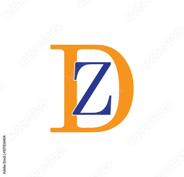 Fototapeta ZD logotype simple modern