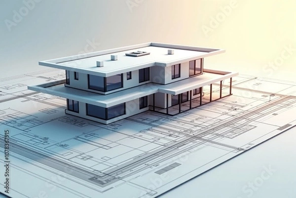 Obraz House Plan Project Technical Drawing