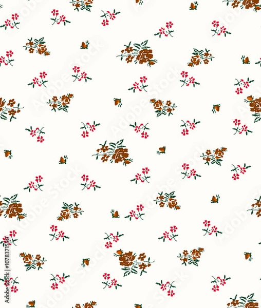 Fototapeta Abstract flower blooming design. Pattern with floral seamless pattern.
