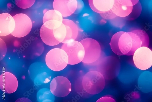 Obraz Glowing pink and blue abstract pattern