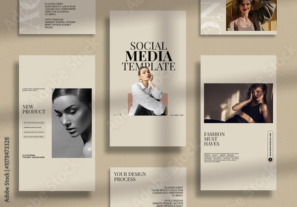 Fototapeta Instagram Post Template