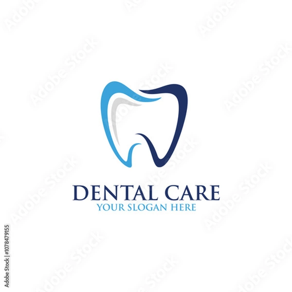 Obraz Tooth dental logo template vector illustration