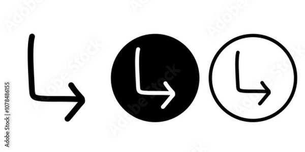 Obraz Arrows vectors icon set