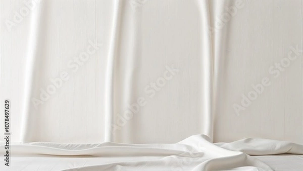 Obraz white pillow on white background