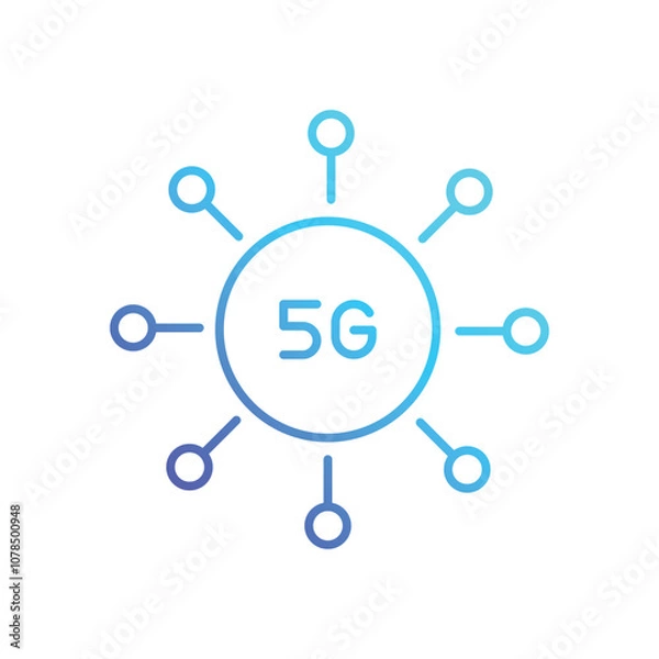Fototapeta 5g Connectivity vector icon
