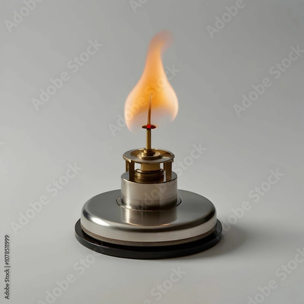 Fototapeta A Bunsen burner with a small control knob