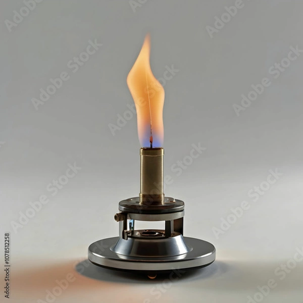 Fototapeta A Bunsen burner with a small control knob