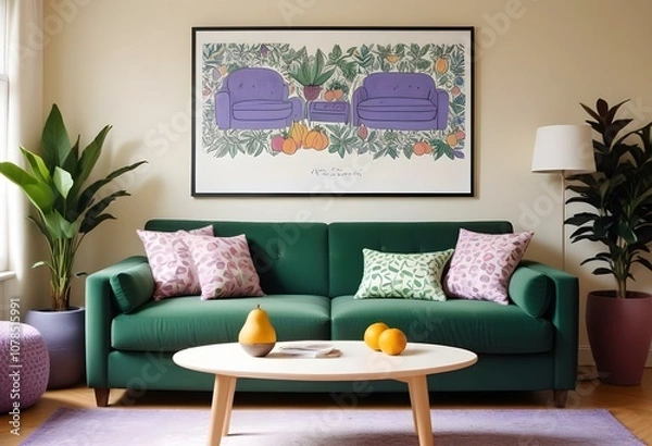 Obraz Modern purple interior