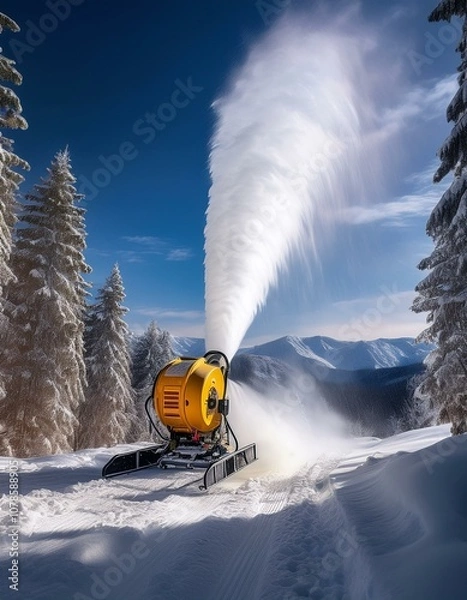Fototapeta Snowmaking Process