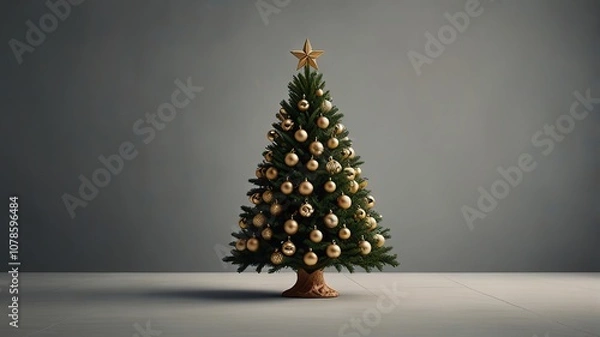 Fototapeta Creative minimal christmas tree