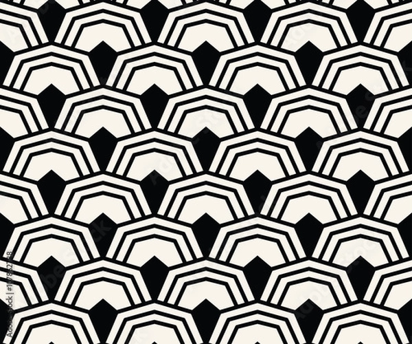 Obraz Petalled seamless pattern background vector