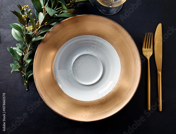 Fototapeta カトラリー　食器類