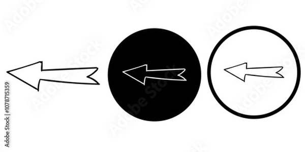 Obraz Arrows vectors icon set