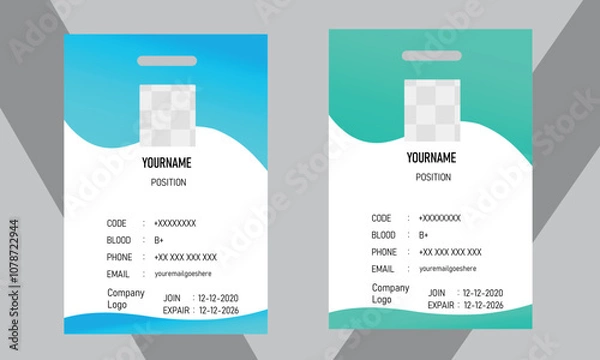 Obraz ID Card Design.