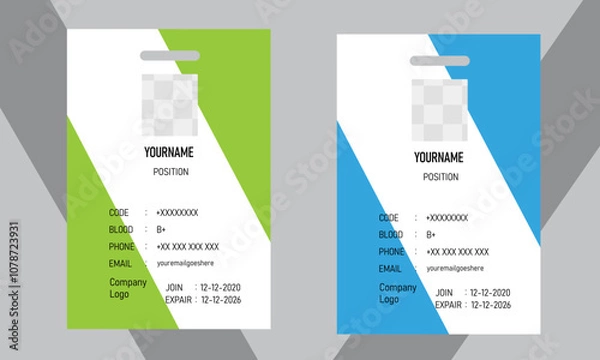 Obraz ID Card Design.