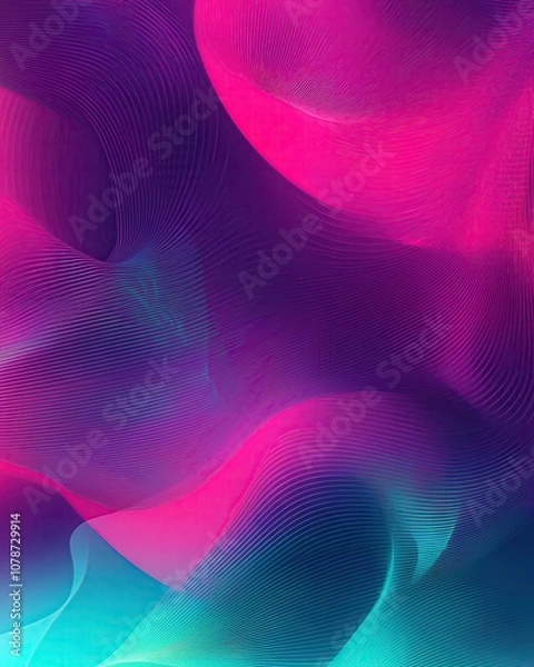 Fototapeta colorful abstract gradient background design Colorful waves flowing in vibrant patterns.