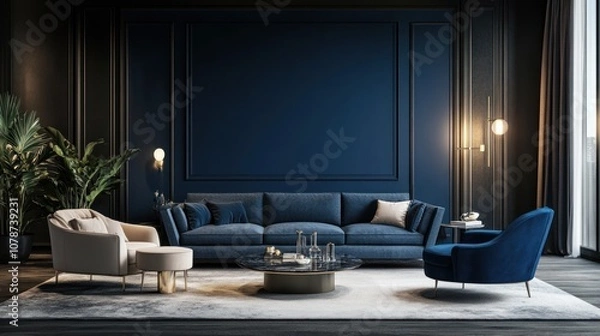 Fototapeta Modern Living Room Interior Design